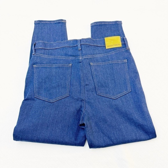 Denim Forum Aritizia The Lola High Rise Skinny 28L Dark Wash Size 32 - Picture 9 of 10